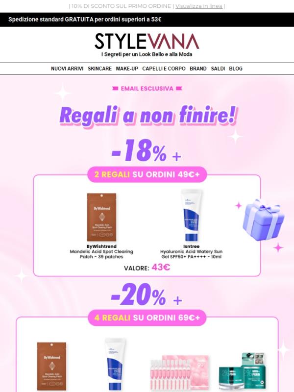 La tua occasione per sbloccare 4️⃣ regali!