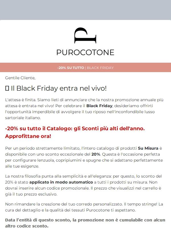 Il Black Friday entra nel vivo! Approfittane ora.