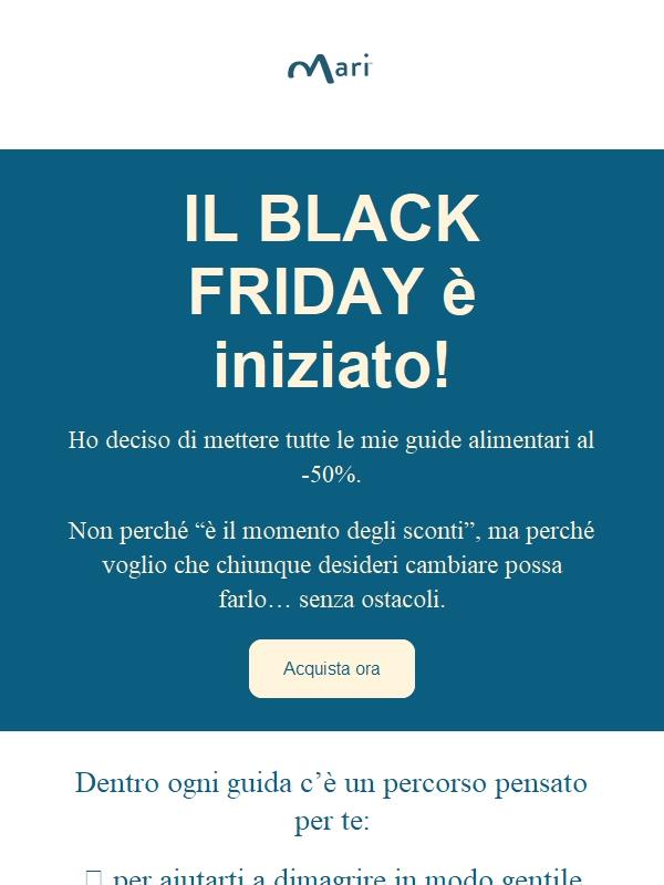💛 Questo Black Friday parla di te (e del tuo benessere)