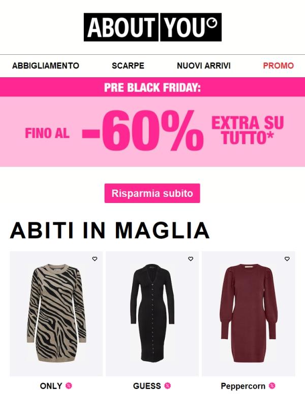Fino al -60% EXTRA