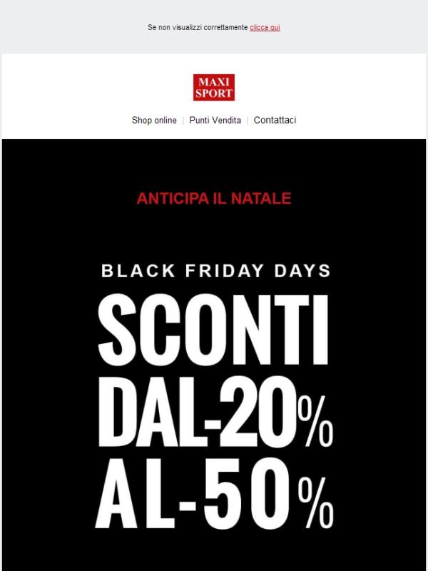 💣 Sconti dal 20% al 50%: On Line e in Store! 💥