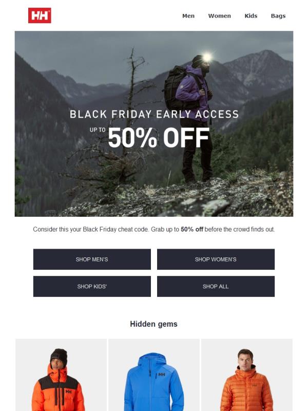 Black Friday early access