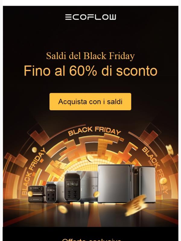 🔥Il Black Friday inizia ora: Fino al 60% di sconto!