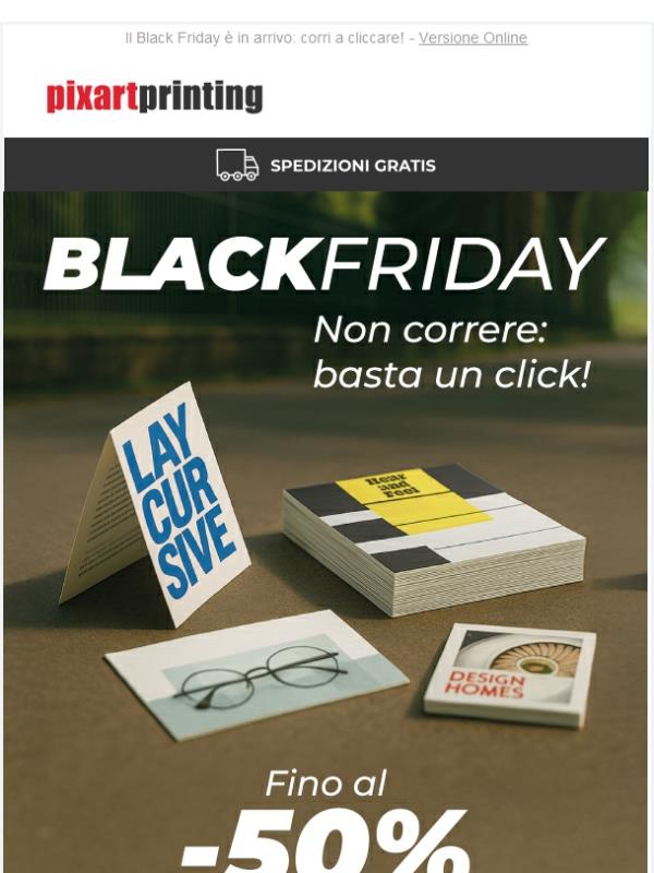 Volantini, Pieghevoli e Cartoline fino al -50%! Basta un click!