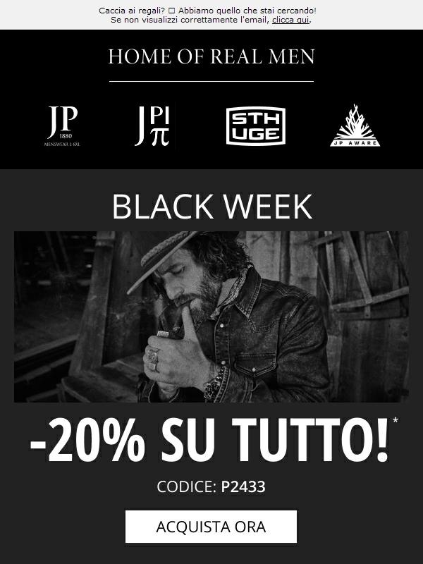 Il tuo stile. Le tue offerte. 20% su TUTTO.