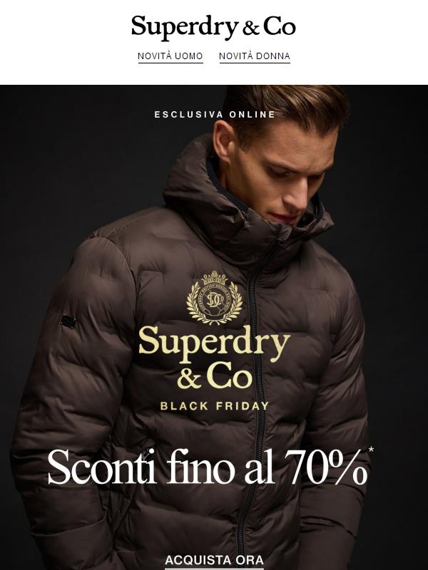 Il tuo primo ordine ti aspetta: accesso anticipato Black Friday