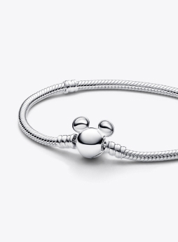 Disney Mickey Mouse Clasp Moments Snake Chain Bracelet