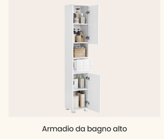 Armadio da bagno alto
