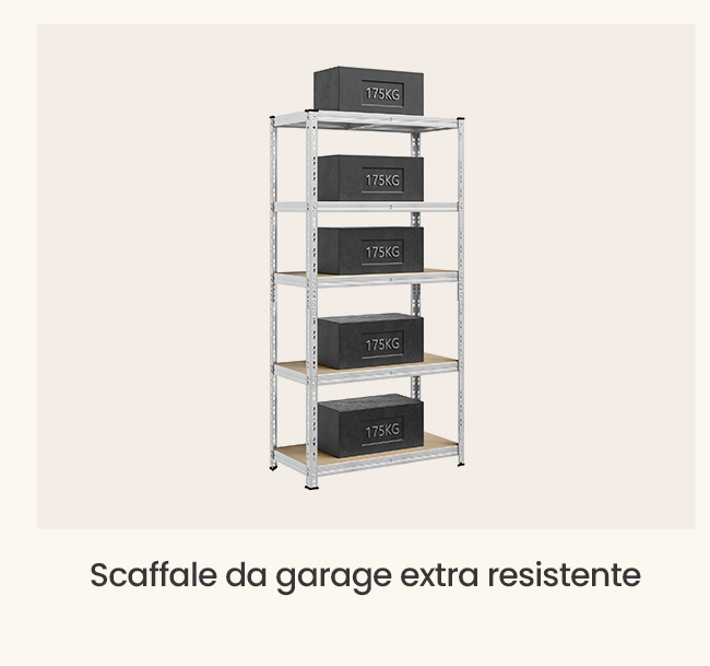 Scaffale da garage extra resistente