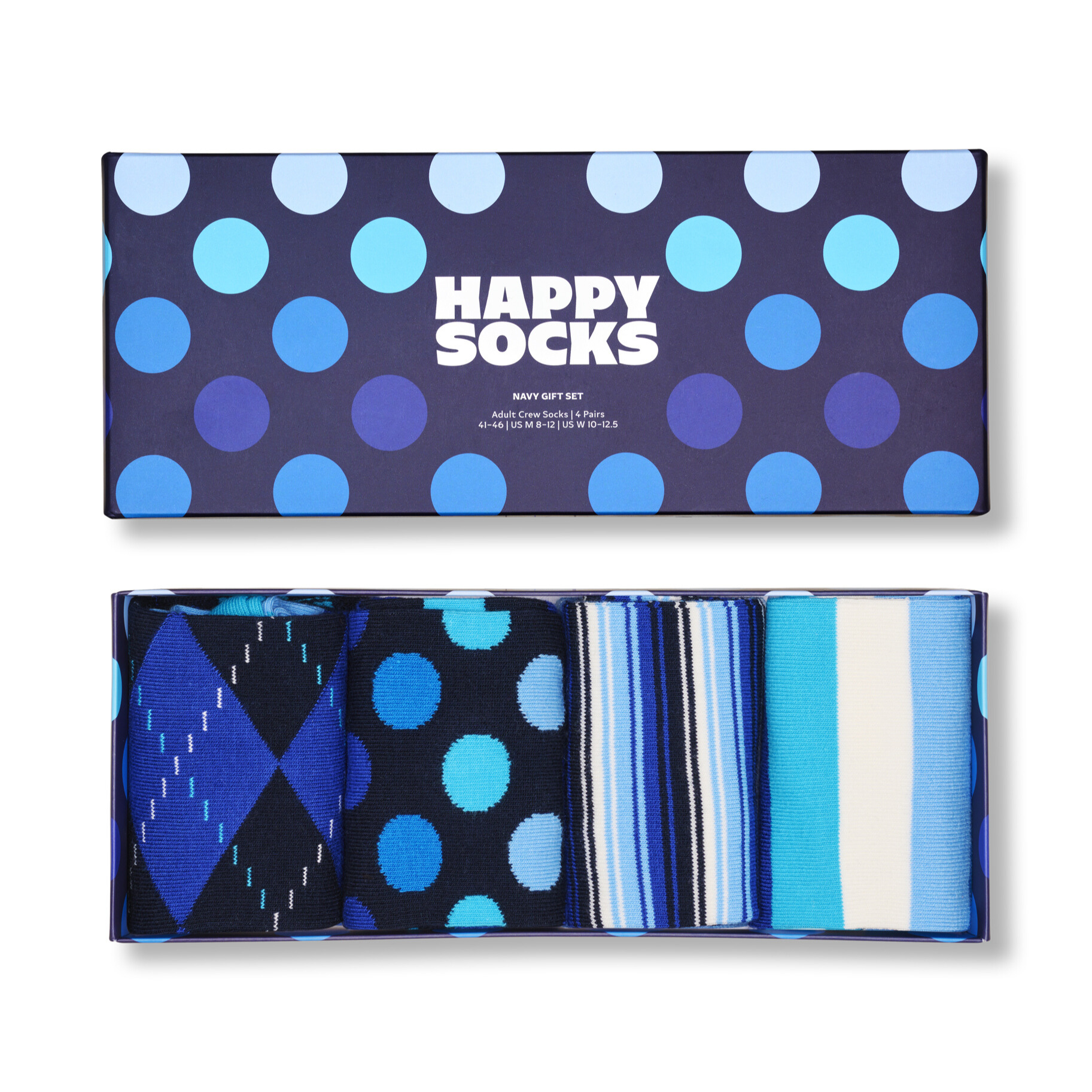 4-Pack Navy Socks Gift Set