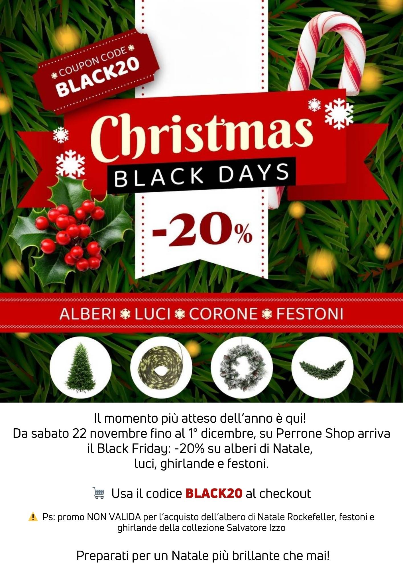 Back Friday -20% | Perrone Shop 