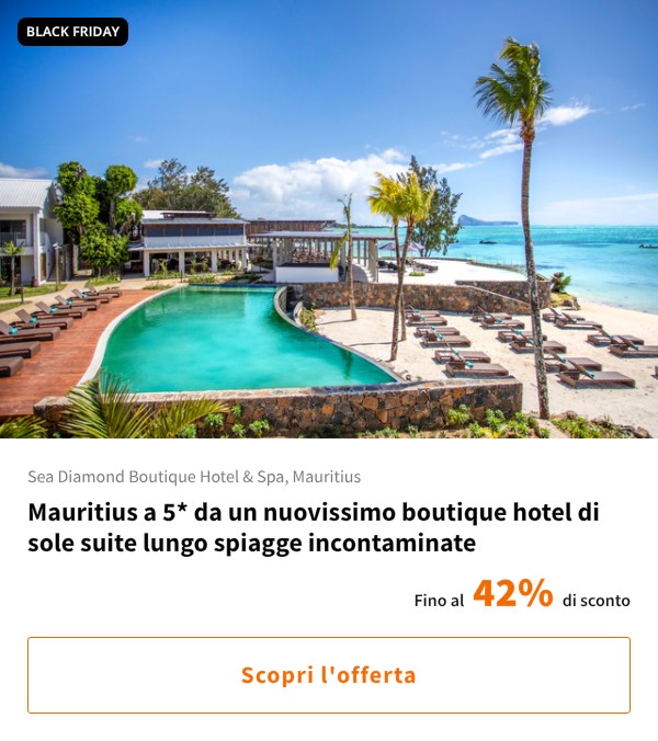 Mauritius a 5* da un nuovissimo boutique hotel di sole suite lungo spiagge incontaminate