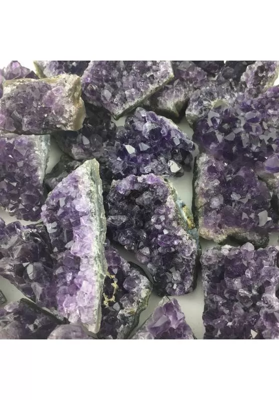 Image of MINERALI * Drusa AMETISTA dell'Uruguay Qualità Extra 15-39g Cristalloterapia