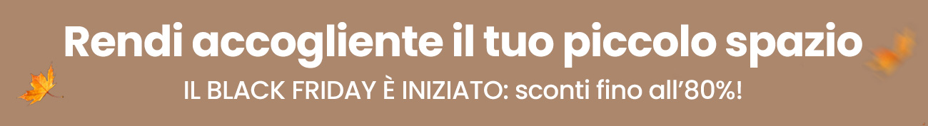 IL BLACK FRIDAY È INIZIATO: sconti fino all'80%!