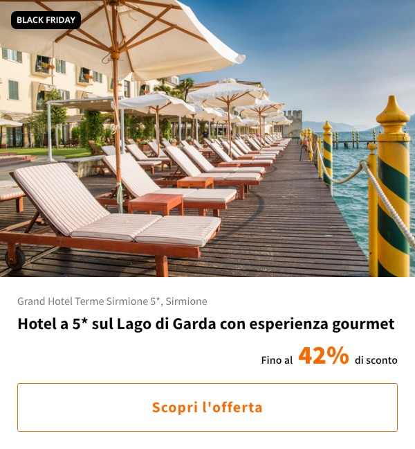 Hotel a 5* sul Lago di Garda con esperienza gourmet