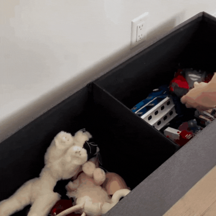 Poggiapiedi con contenitore