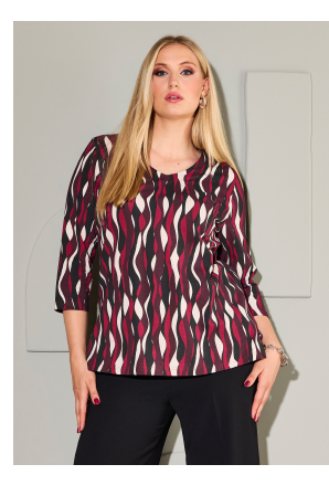 Pantaloni modello Mary con pieghe, taglio della gamba ampio e cintura comfort