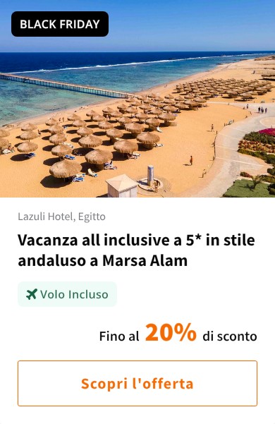 Vacanza all inclusive a 5* in stile andaluso a Marsa Alam