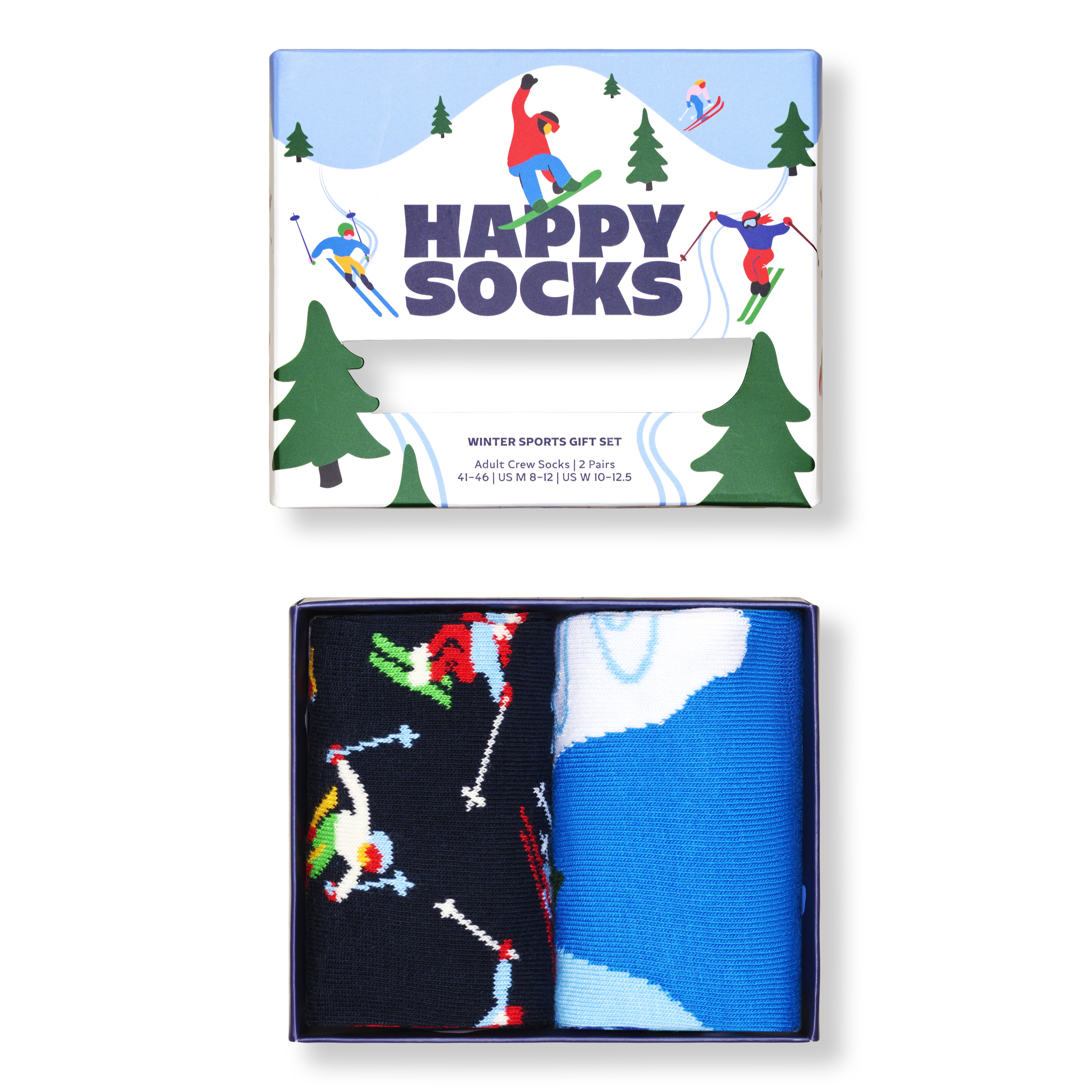 2-Pack Winter Sports Socks Gift Set