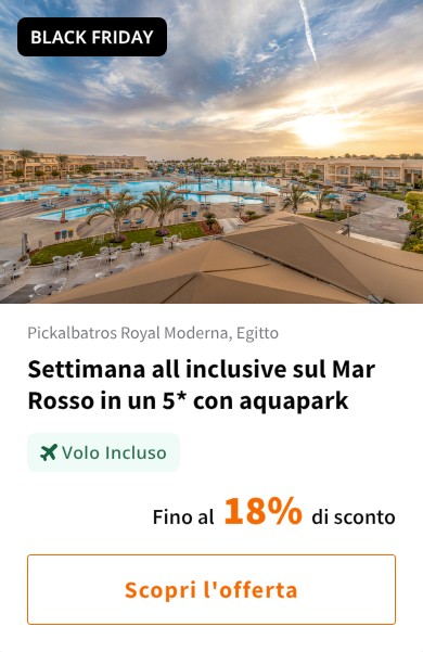 Settimana all inclusive sul Mar Rosso in un 5* con aquapark