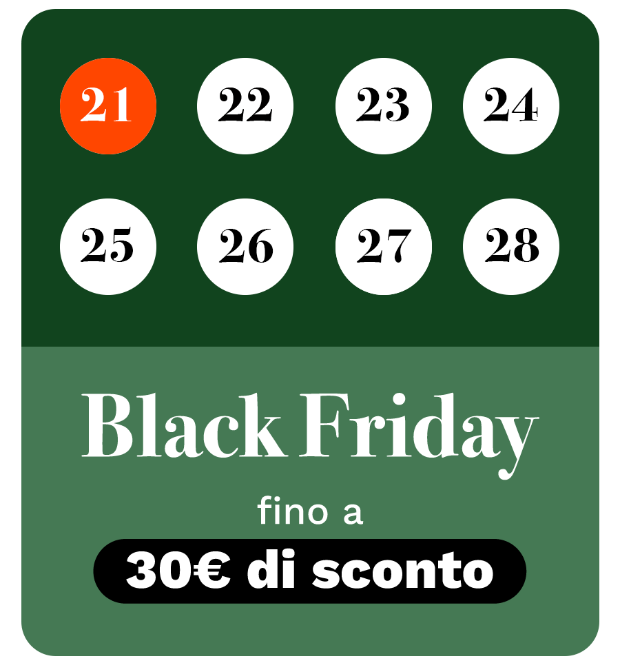 Fino a 30€ di sconto con il Black Friday