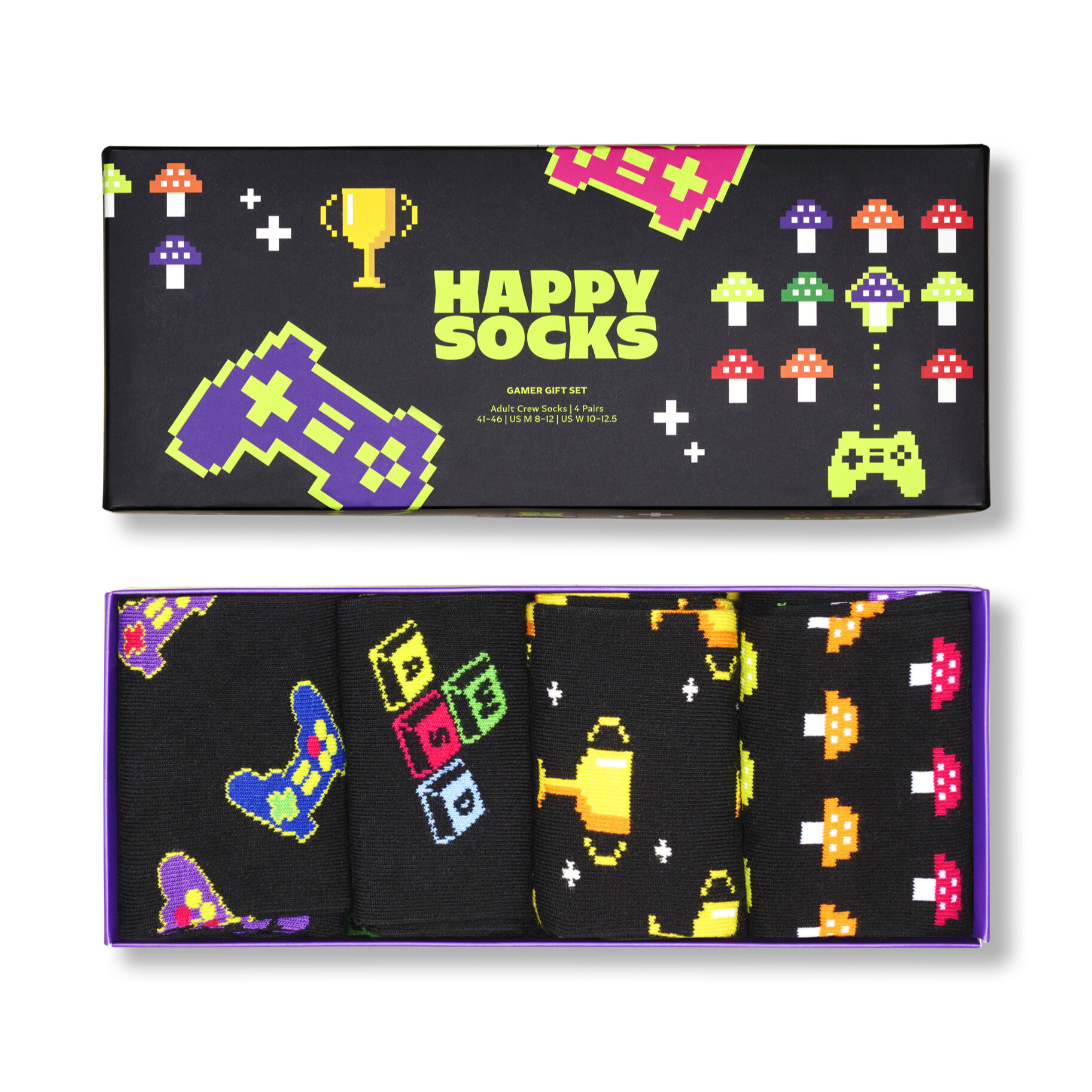 4-Pack Gamer Socks Gift Set