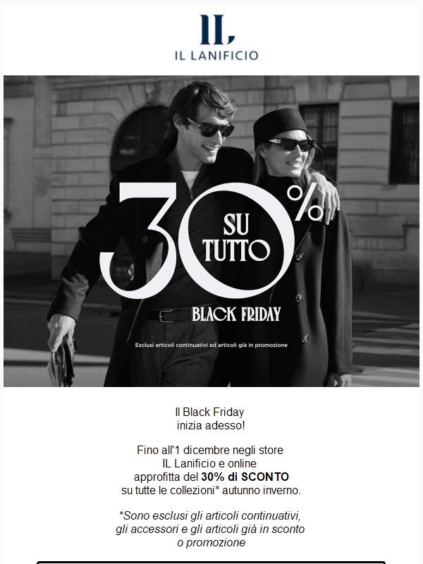 🖤 BLACK FRIDAY 30% da oggi