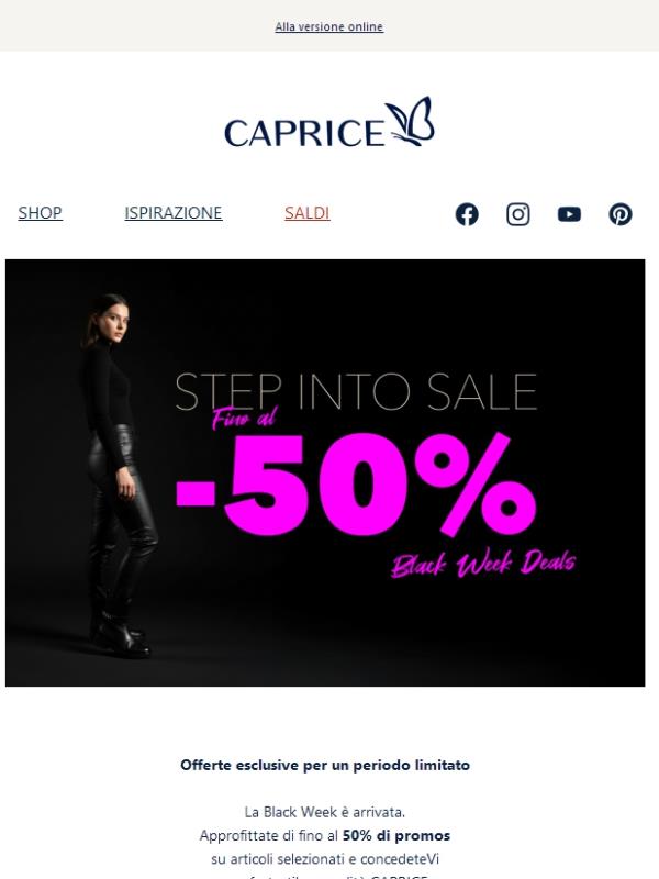 Fino al 50 percento: la Black Week è iniziata