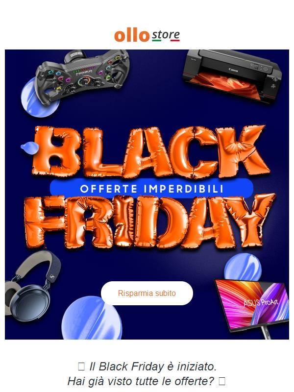 🔥 Il Black Friday OLLO sta entrando nel vivo! Hai già visto tutte le offerte?