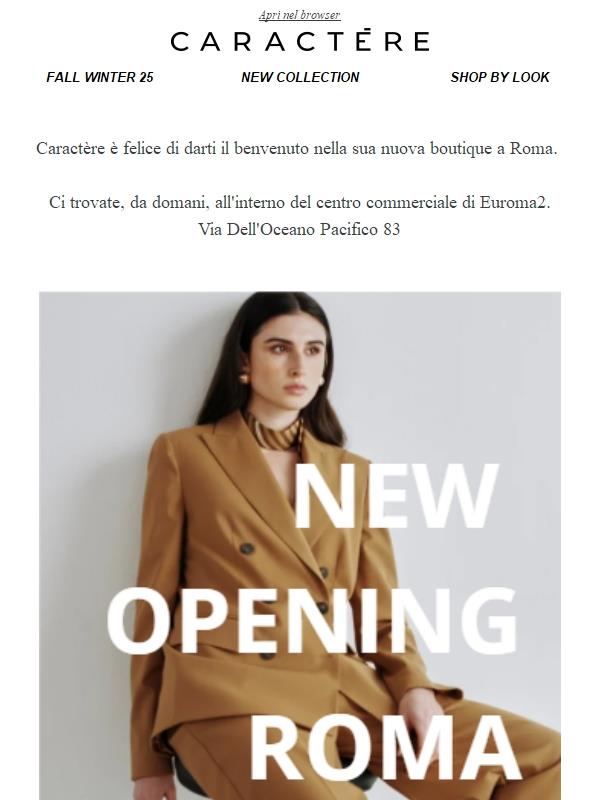 NEW OPENING - ROMA