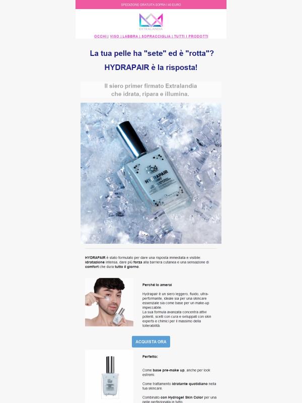 HYDRAPAIR SHOT - Il siero primer firmato Extralandia