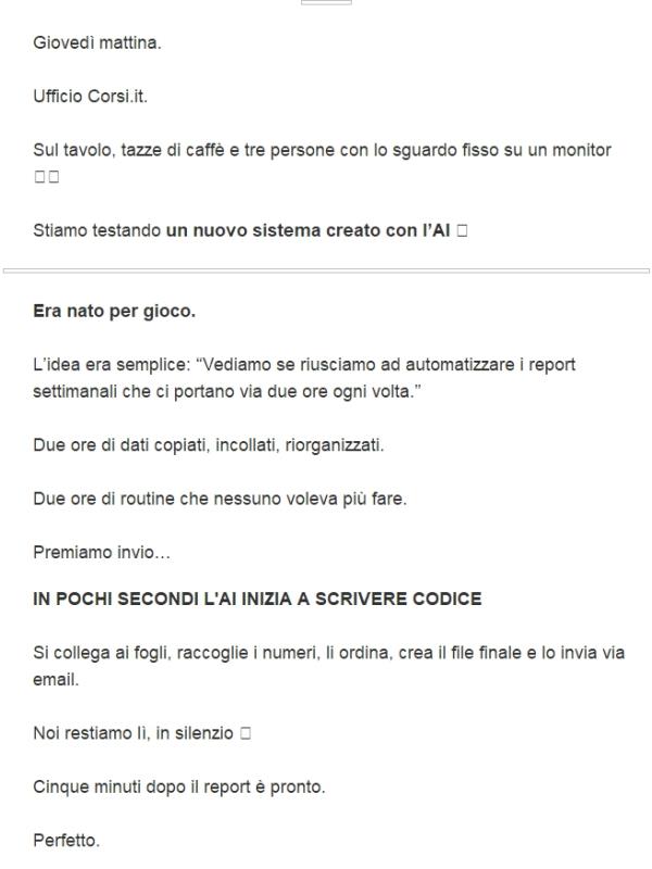 Ci ha tolto 2 ore di lavoro. Ogni giorno (sembra magia)