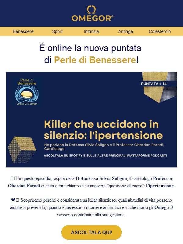 Perle di Benessere #14: Killer che uccidono in silenzio, l'ipertensione 🎧