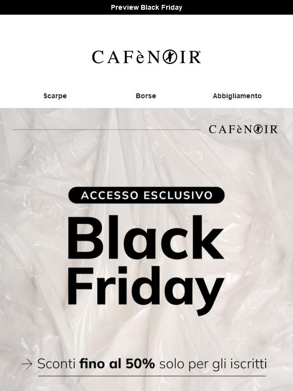 Accesso VIP al Black Friday (prima degli altri)