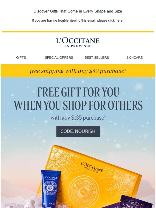A Free Gift For You When You Shop