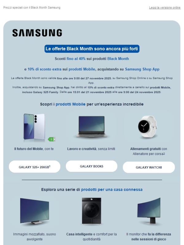 Prodotti che ami, fino al -40%