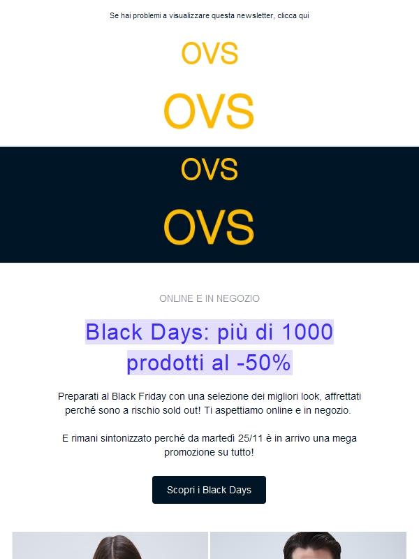 Black Days 🖤 Più di 1000 prodotti al -50%
