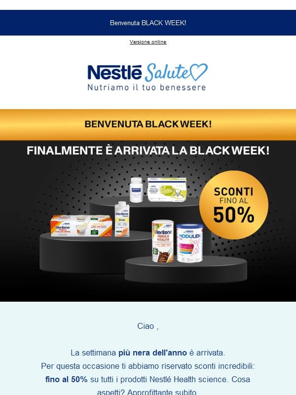 LA BLACK WEEK È INIZIATA: sconti fino al 50% 🔥