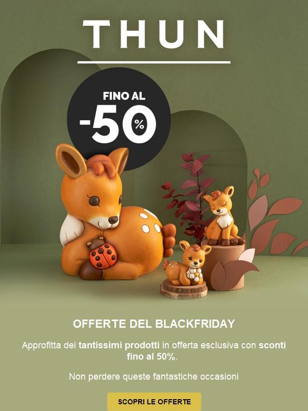 BLACK FRIDAY: approfitta delle nostre offerte 🖤