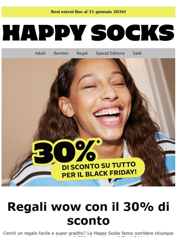 Black Friday – Sconto del 30% sui set regalo e su tutto il resto
