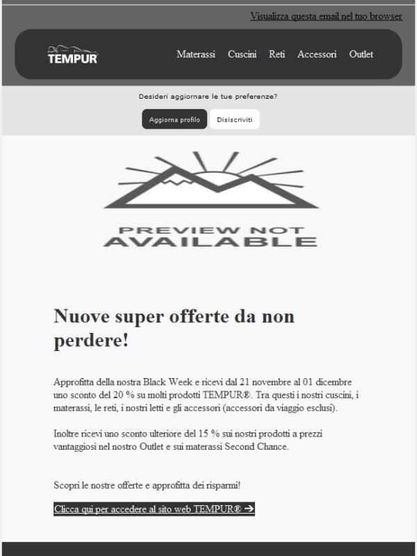 Risparmia alla grande con le nostre offerte della Black Week!