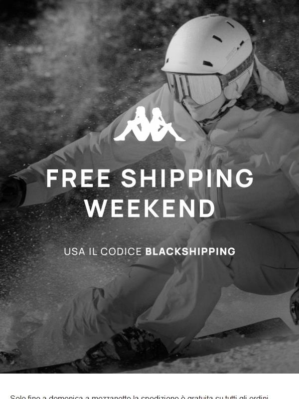 🌟 Spedizione gratuita questo weekend!