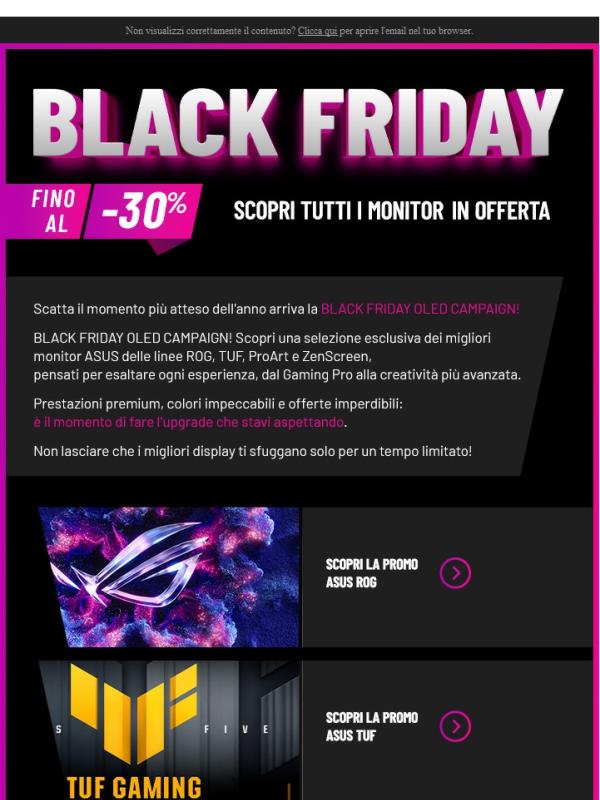 🎮 OLED Black Friday: domina il gioco con ROG!