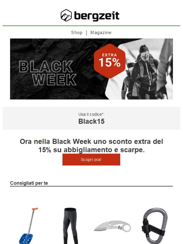 Il Black Week è arrivato 🖤