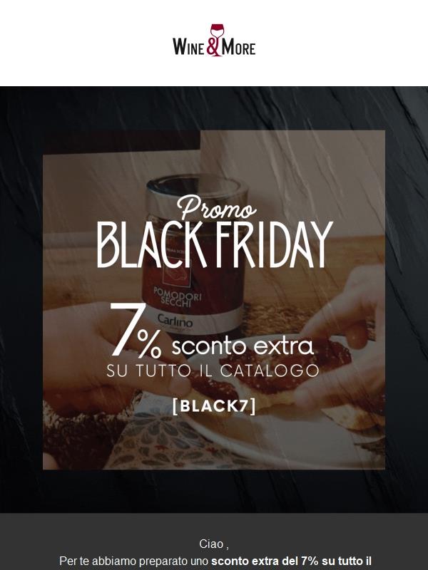 🖤​ Black Week: sconti extra su tutto il catalogo
