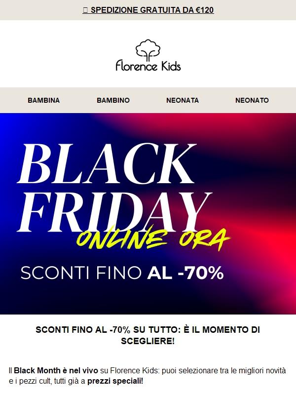 😍Sconti fino al -70%: il Black Month Florence Kids entra nel vivo