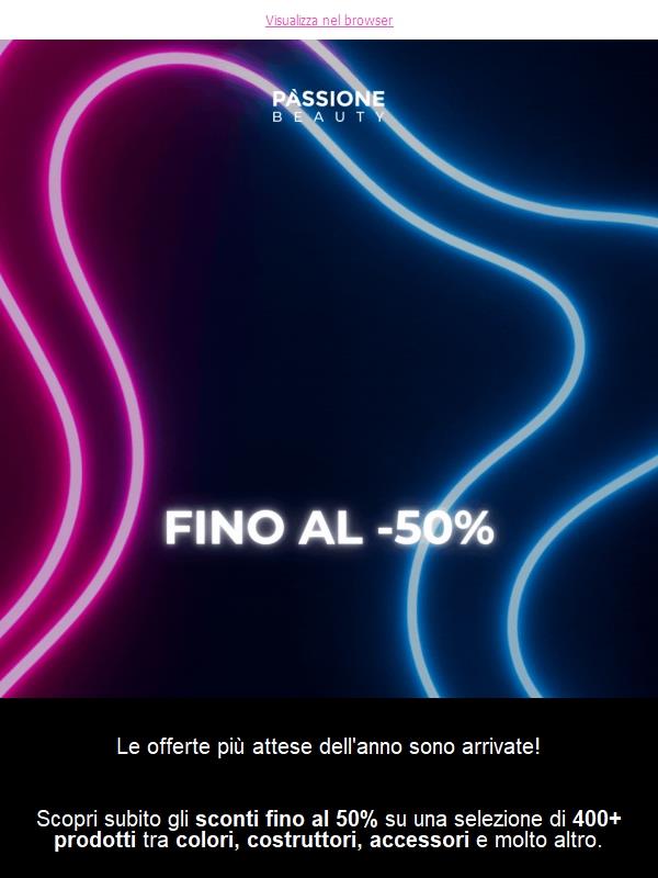 BLACK FRIDAY 🖤 Fino a -50% su 400+ prodotti
