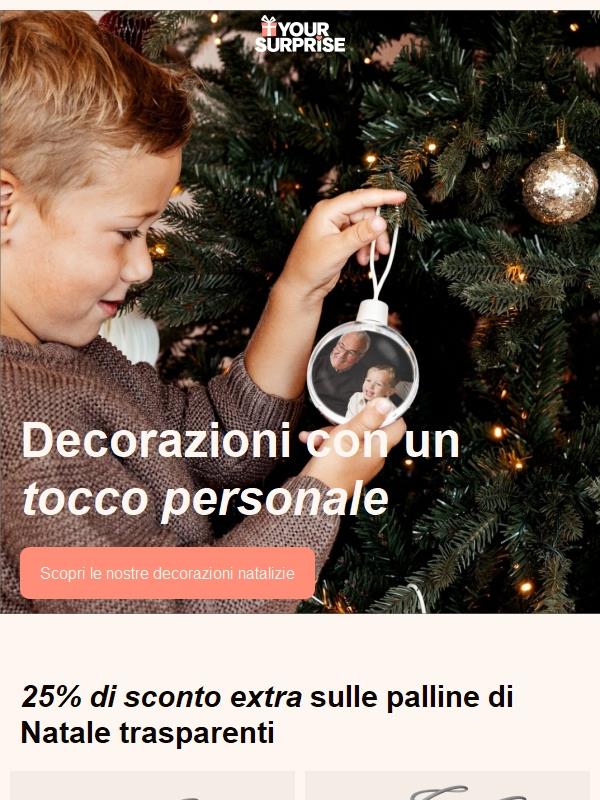 OFFERTA DEL WEEKEND! 25% di sconto extra sulle palline di Natale 🎄