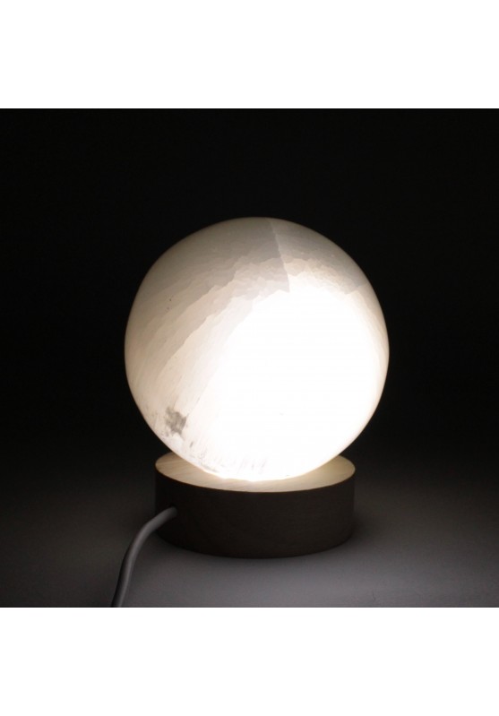 Image of Sfera in SELENITE Qualità Extra 73-77mm 480-574gr Cristalloterapia Arredamento