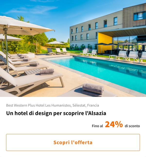 Un hotel di design per scoprire l'Alsazia